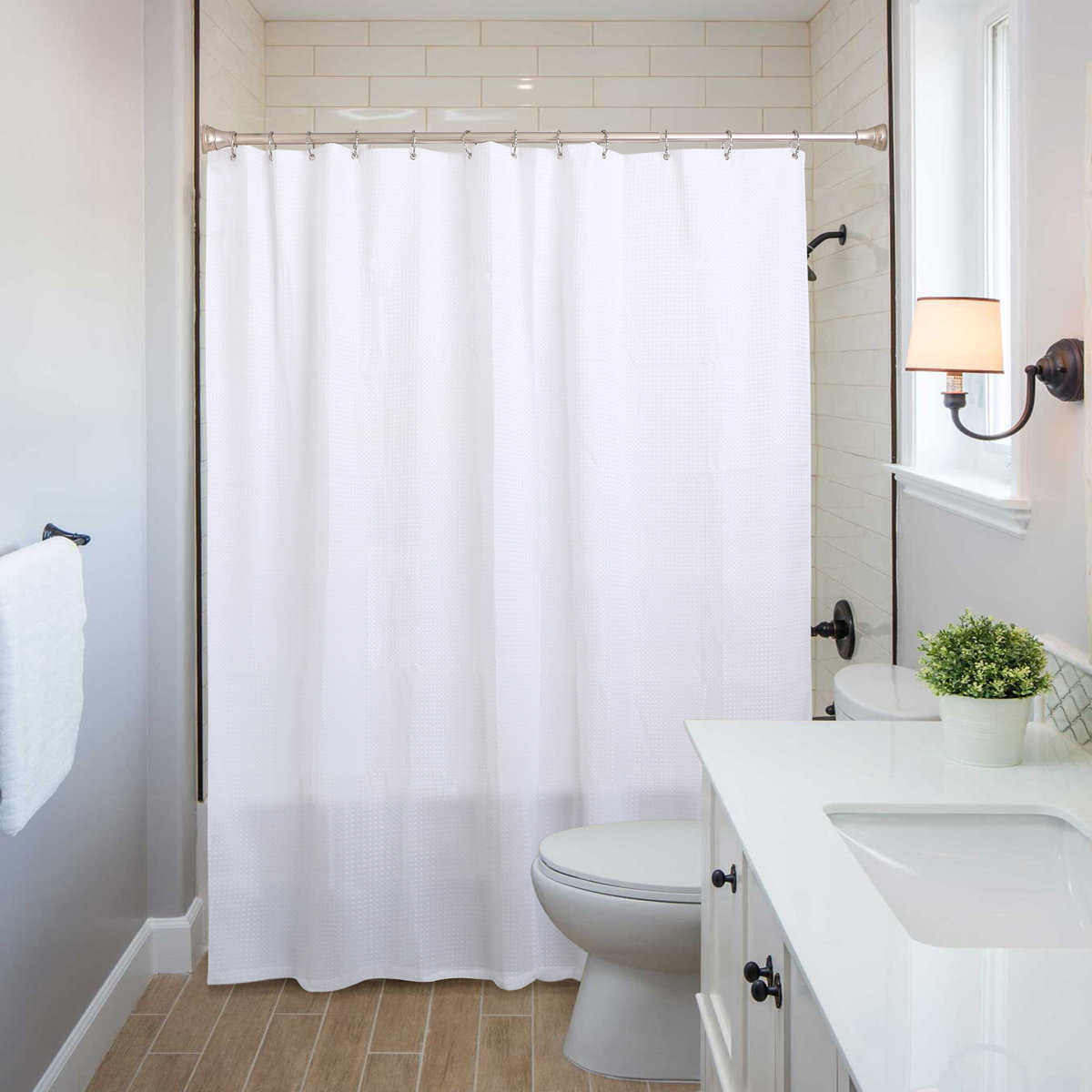 Zinc Shower Curtain Hook (Set of 12)